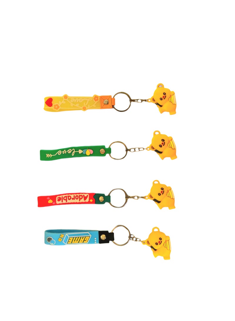 ButterBear Silicone Keychain 1 Piece ( Some Band Color May Vary ) - Image 5