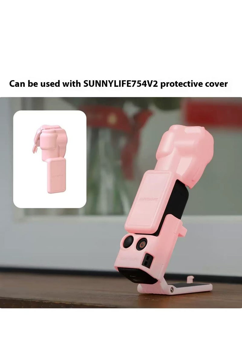 سني لايف Sunnylife DJI Osmo Pocket 3 قاعدة حامل مغناطيسية قابلة لتعديل الزاوية، قاعدة سطح مكتب متعددة الوظائف (أسود) - Image 3