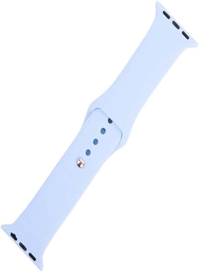 Next Store Silicone Waterproof Wide Watch Replacement Strap Compatible with iWatch Band Series 9/8/7/6/5/4/3/2/1 SE 38mm/40mm/41mm - Sky Blue