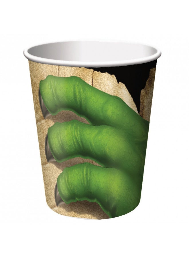 Creative Converting Dino Blast 8 Count Paper Cups, 9-Ounce