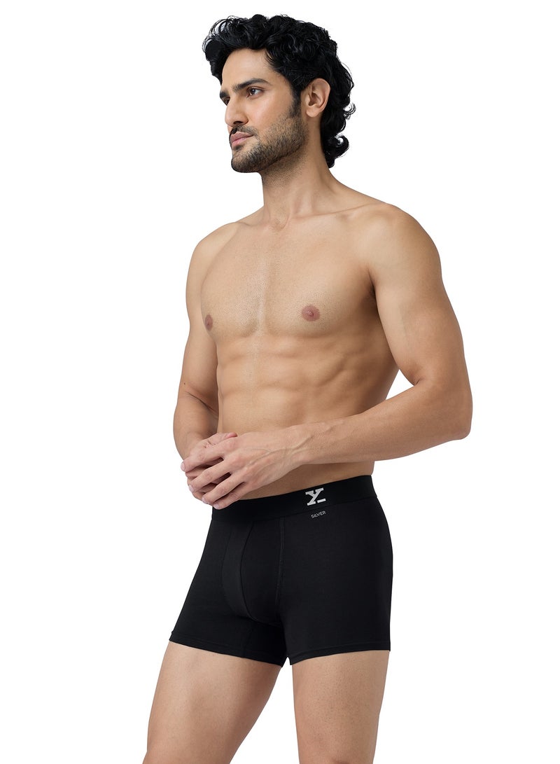 Pack of 3 Aero Anti-Bacterial Odour-Free Cotton Solid Men's Boxer Brief Shorts Stretchable Breathable Trunks Underwear image 7