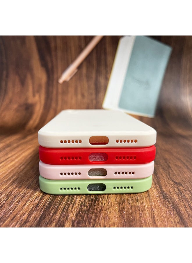 For Iphone 15 Mobile Phone Case For Iphone13 Rubik's Cube Straight Edge For Iphone 16 Full Coverage Drop-Resistant 14 Solid Color 11 Protective Case-Color:Rubik's Cube (lavender Gray)-Applicable Model:For Iphone 14 Pro Max