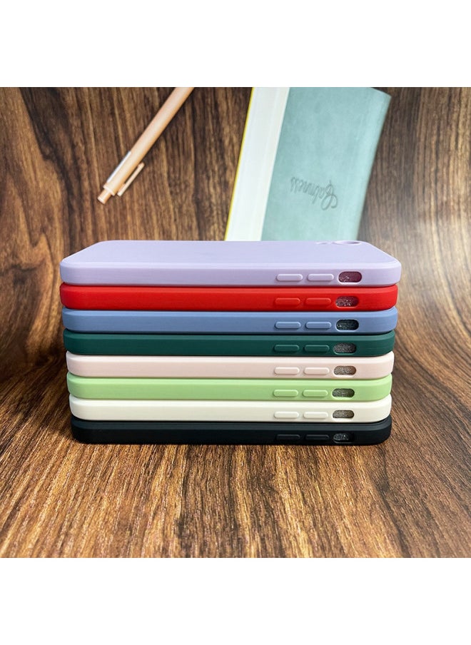 For Iphone 15 Mobile Phone Case For Iphone13 Rubik's Cube Straight Edge For Iphone 16 Full Coverage Drop-Resistant 14 Solid Color 11 Protective Case-Color:Rubik's Cube (lavender Gray)-Applicable Model:For Iphone 14 Pro Max
