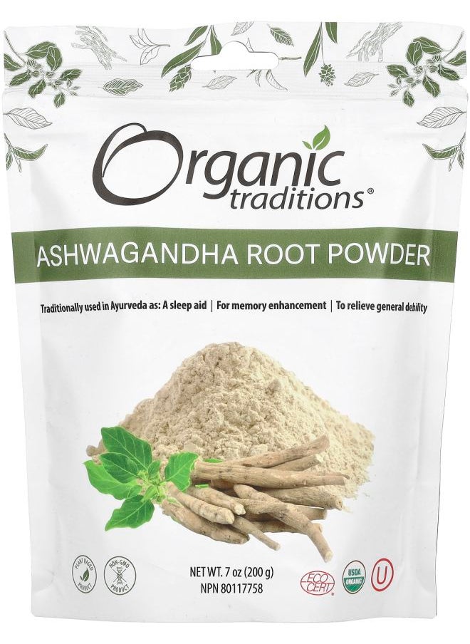 Organic Traditions Ashwagandha Root Powder 7 oz (200 g) 