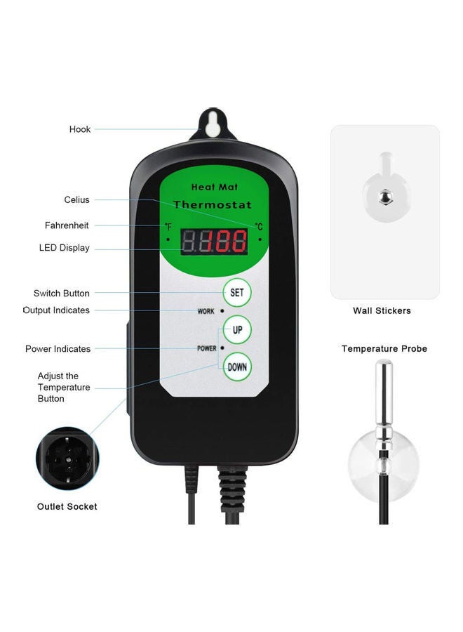 NIBEMINENT Digital Temperature Controller Sensor Thermostat Multicolour - Image 4