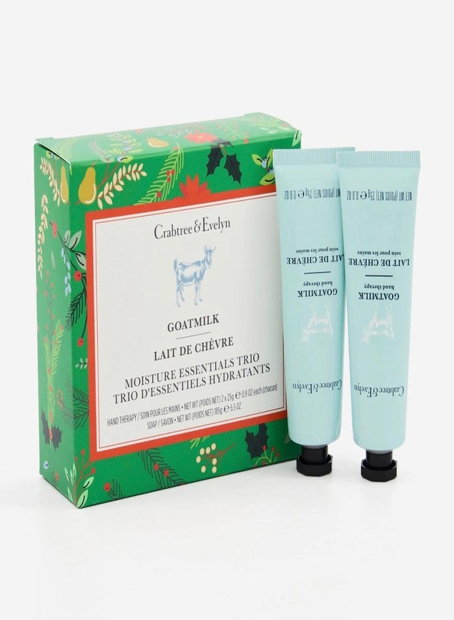 Crabtree & Evelyn Goatmilk Bar Soap 6.5 oz & Hand Therapy .9 oz Set - Image 5