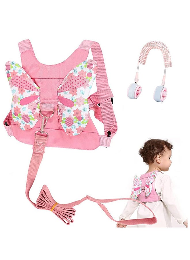 ORiTi Child Kids Safety Harness Anti Lost Wrist Link Assistant Strap Belt For Girl, Pink - Image 1