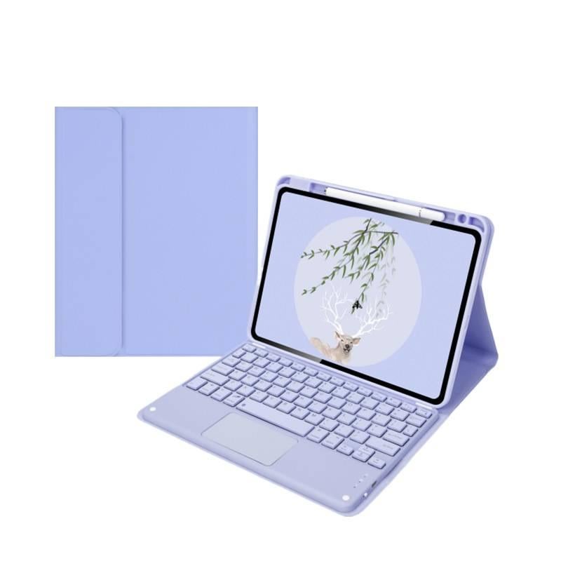 DGG حافظة آيباد متوافقة مع عدة موديلات آيباد مع حامل قلم باللون بنفسجي باللون البنفسجي iPad - Image 1