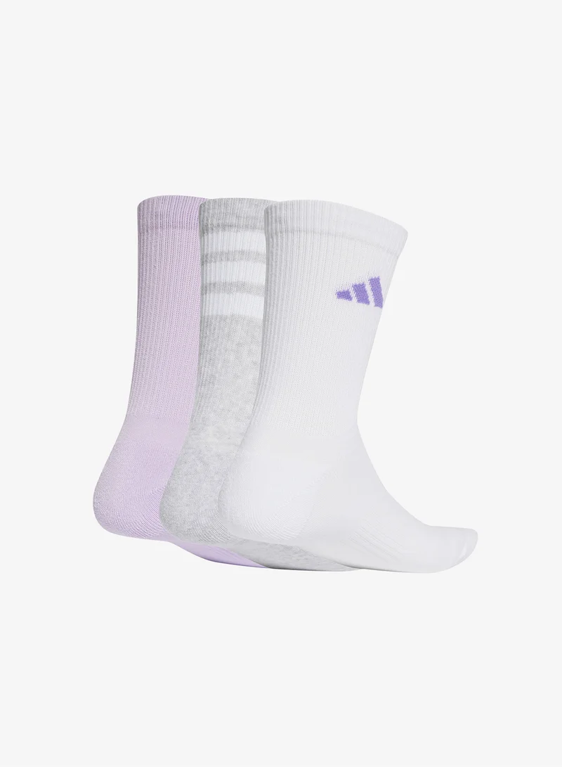 Adidas 3 Pack Logo Crew Socks