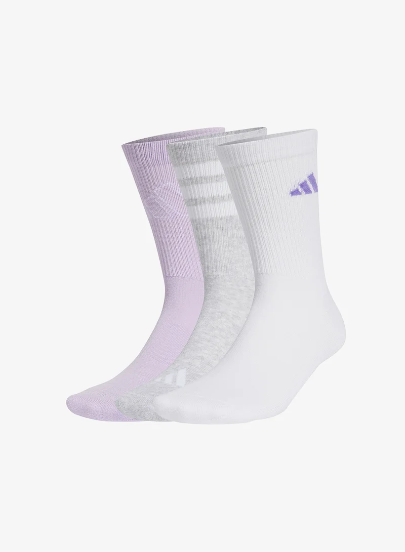 Adidas 3 Pack Logo Crew Socks