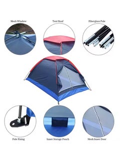 2 Person Single Layer Awning Camping Tent Beach Outdoor Travel Windproof Waterproof Waterproof Tent with Bag 200 x 140 x 110cm - pzsku/Z2E28D762C4DDDA0BB238Z/45/1741261431/a94a235d-3a37-4f43-a21a-13584016aac5