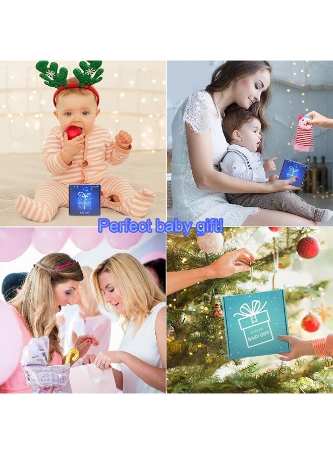 SSK Soft Baby Wrist Rattle Foot Finder Socks Set,Cotton and Plush Stuffed Infant Toys,Birthday Holiday Birth Present for Newborn Boy Girl 0/3/4/6/7/8/9/12/18 Months Kids Toddler,4 Cute Animals - Image 3