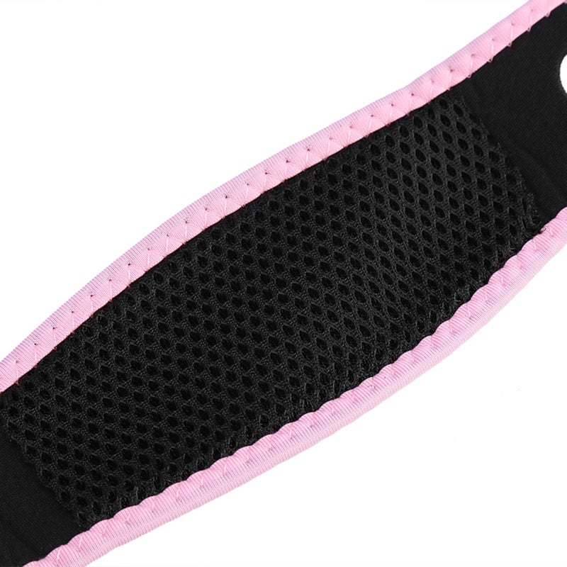Man Women Adjustable Anti Snoring Belt Snore Stop Headband Chin Jaw Support Strap Pink - Image 2