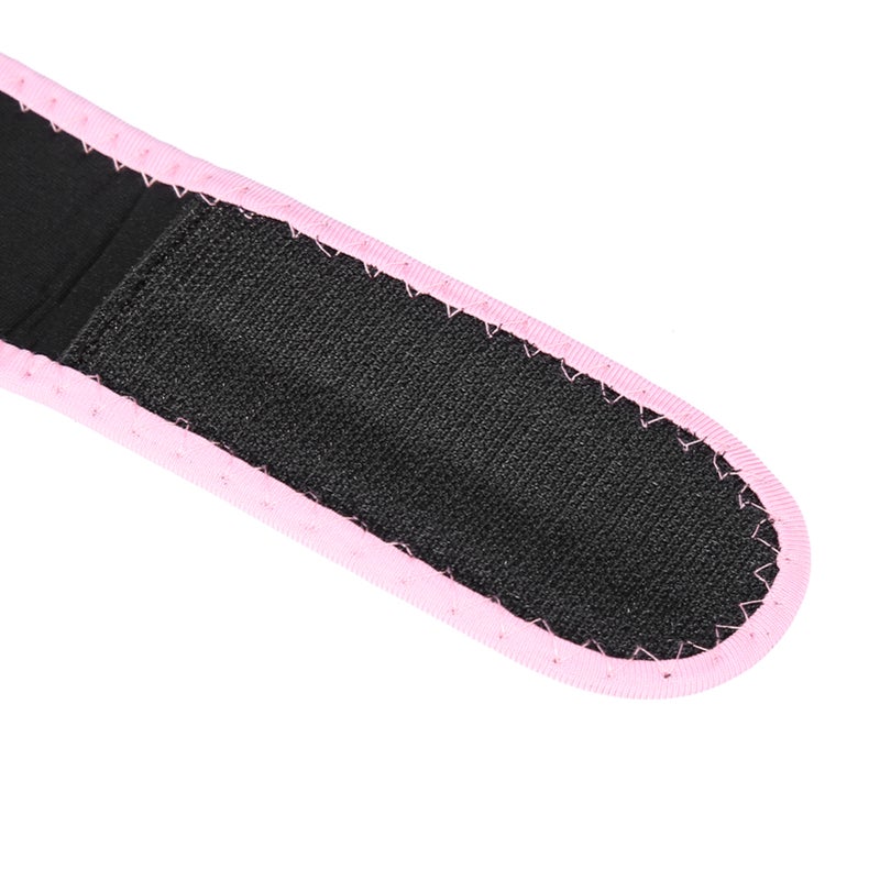 Man Women Adjustable Anti Snoring Belt Snore Stop Headband Chin Jaw Support Strap Pink - Image 1