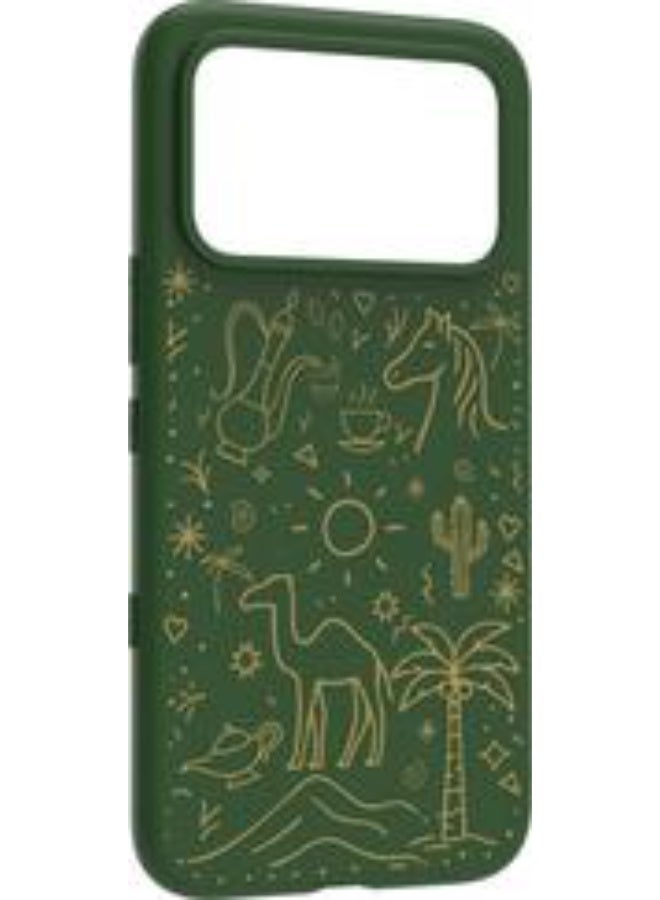 TPU Phone Case for Infinix Note Edge , Saudi Edition, Green