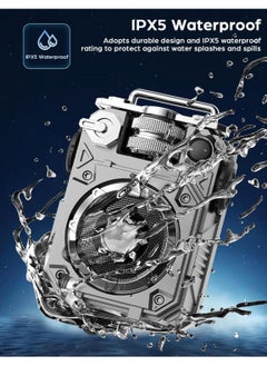General Retro Bluetooth Speaker Vintage Portable Bluetooth 5.3 Wireless Speaker TWS Pairing IPX5 Waterproof Support TF Card for Home Camping Party Gifts  - Image 3