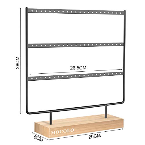 Mocolo Earring Organizer Stand, Earring Display Stand, Earring Holder for Hanging Earrings - Image 3