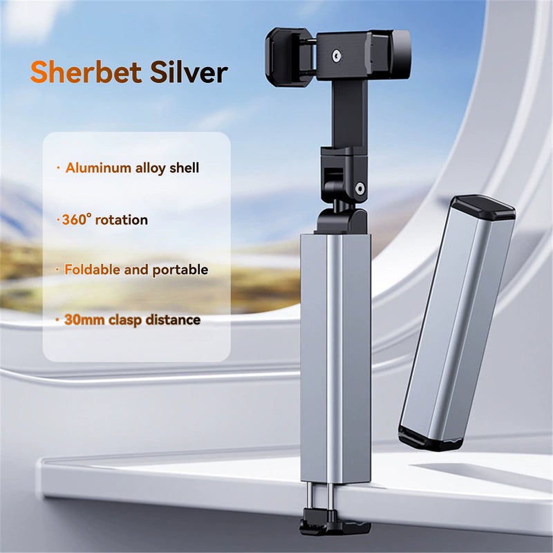 Universal Phone Holder 12.2 X 3 X 3 Cm Ultra-Compact Design - Secure Grip 30mm Max Width Portable Phone Stand for Travelers, Content Creators and Home Users - Image 2