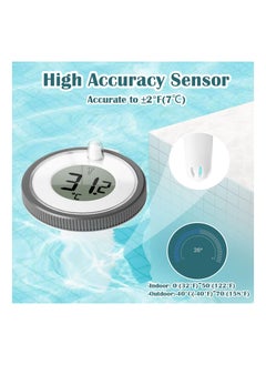 Excefore Wireless Pool Thermometer, Floating Easy Read Digital Pool Thermometer with IPX7 Waterproof, for Swimming Pools, Hot Tubs, Small Ponds, Aquariums  - Image 4