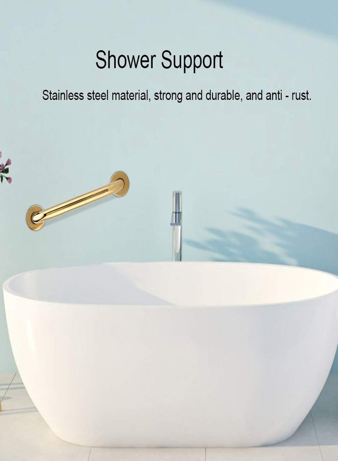 SelWatty 12 inch Shower Grab Bar, Grab Bars for Bathtubs and Showers, Gold Stainless Steel Grab Bar Shower Handle Safety Support Assist Handle for Seniors - Image 2