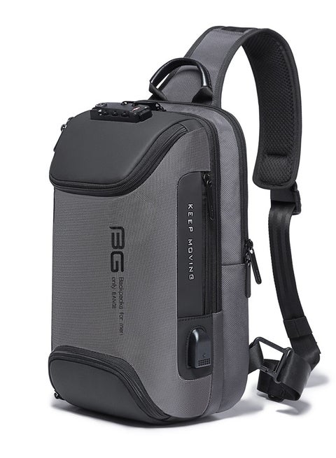 Fashion Waterproof Chest Bag Large Capacity 7082 BANGE New Oxford Grey