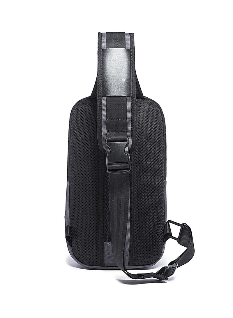 BANGE Fashion Waterproof Chest Bag Large Capacity 7082 BANGE New Oxford Grey - Image 3