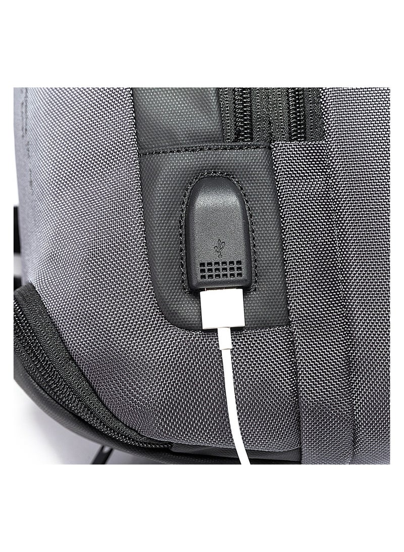 BANGE Fashion Waterproof Chest Bag Large Capacity 7082 BANGE New Oxford Grey - Image 4