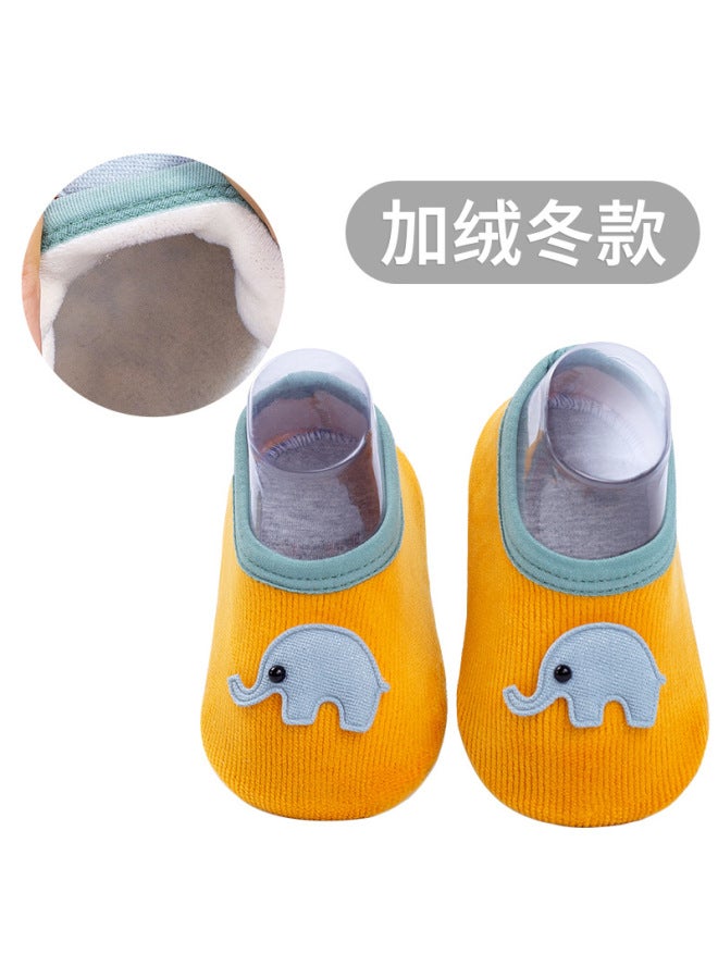 Children's Floor Socks Spring & Fall Breathable Corduroy Cartoon Cooling Floor Socks Dotted Non-slip Baby Toddler Shoes And Socks