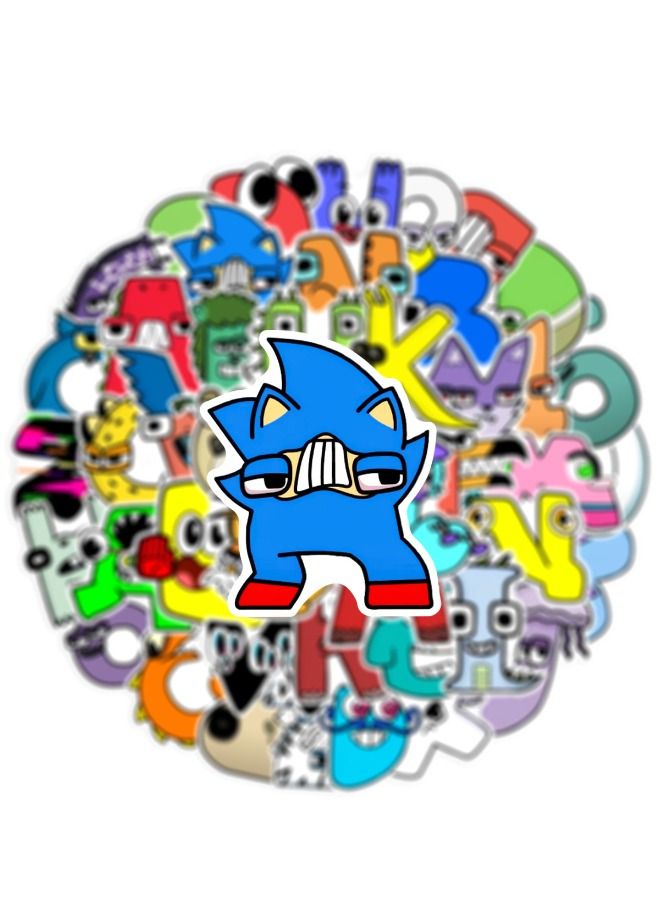 50 Pcs Alphabet Lore Stickers, Vinyl Waterproof Art Stickers for Laptop,Skateboard, Water Bottles,Computer,Phone,Guitar,Cartoon Stickers for Kids Teens Adult - Image 4