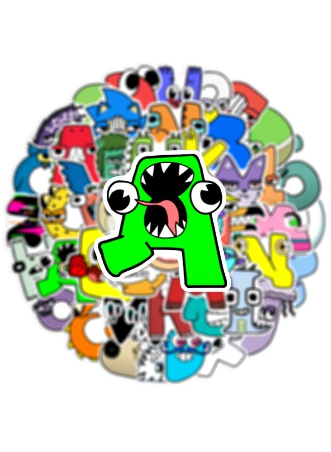 50 Pcs Alphabet Lore Stickers, Vinyl Waterproof Art Stickers for Laptop,Skateboard, Water Bottles,Computer,Phone,Guitar,Cartoon Stickers for Kids Teens Adult - Image 5