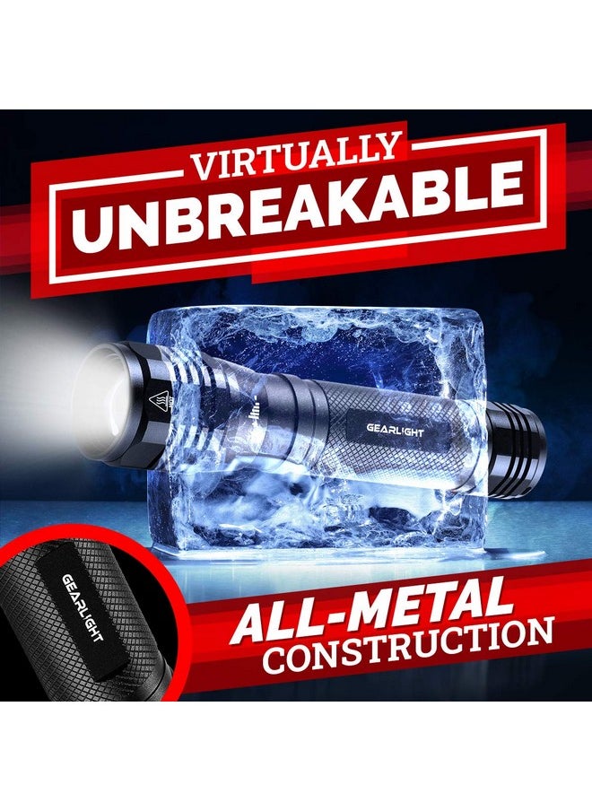 GearLight GearLight S2500 LED Flashlight - Extremely Bright, Powerful Tactical Flashlights with High Lumens for Camping, Emergency & Everyday Use  - Image 4
