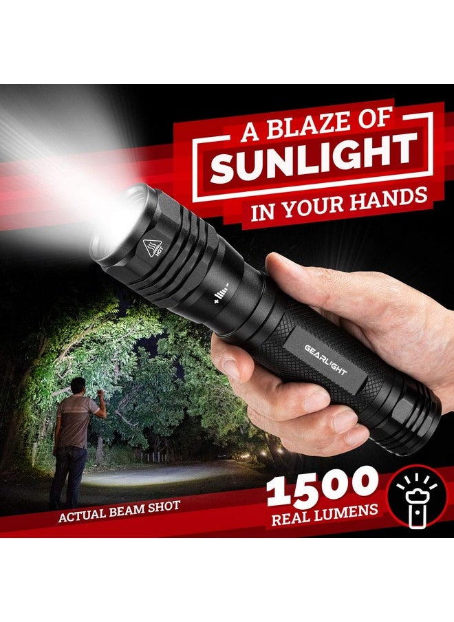 GearLight GearLight S2500 LED Flashlight - Extremely Bright, Powerful Tactical Flashlights with High Lumens for Camping, Emergency & Everyday Use  - Image 2