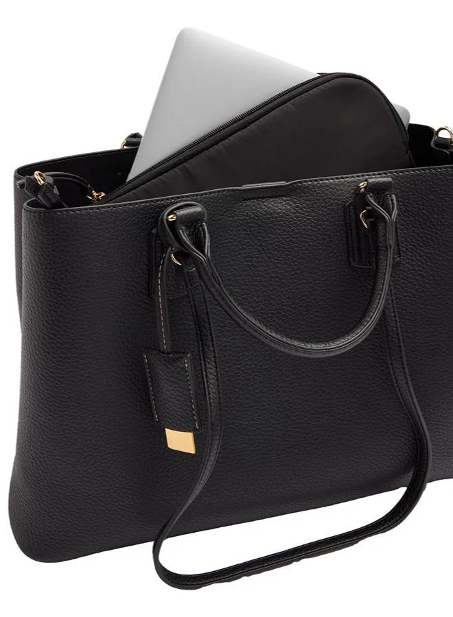 Parfois Black Indiana Computer Hand Bag for Women | Best Price UAE