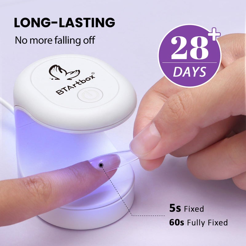 BTArtbox Solid Nail Gel - 15g Gel Nail for Acrylic Nails, Upgrade 3 in 1 Nail Gel for Fake Nails, Super Strong Gel Cured Needed, Easy to Use and 28 Days+ Long Last - Image 5