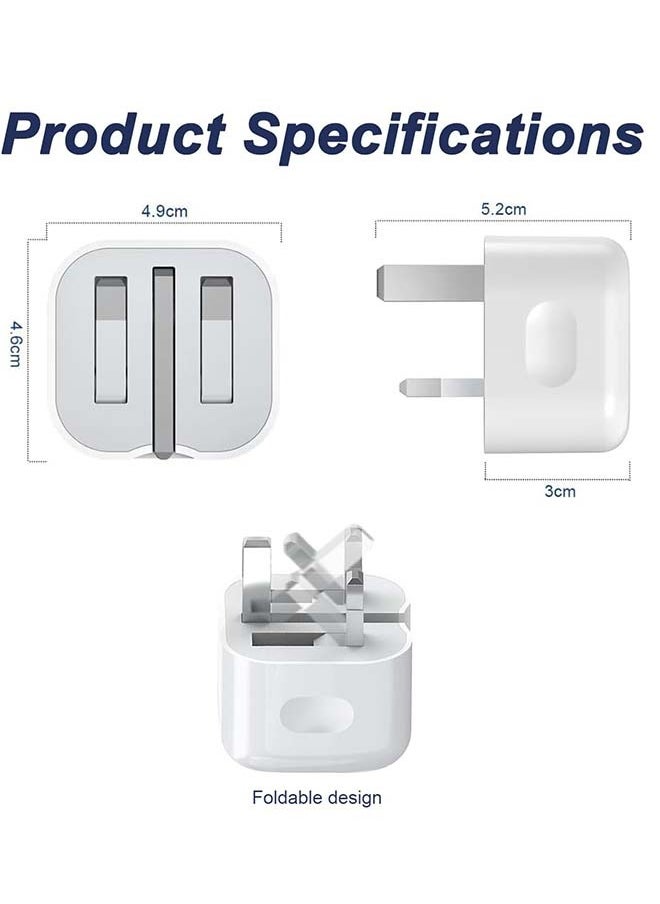 Univer Tang - iPhone 35W Type C Fast Charging Power Adapter, Fast Charging USB C Wall Charger, Fast PD 35W Charger Plug  for iPhone 16/15/15 Pro/15 Pro Max/15 Plus/14 series/13/12/11series,iPad,Mac,AirPods White - Image 1
