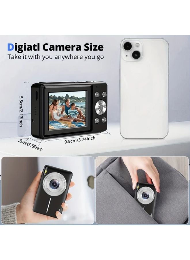 Purple SONGDIAN Digital Camera 44MP FHD 1080P 16X Zoom 32GB Memory Card - Image 3