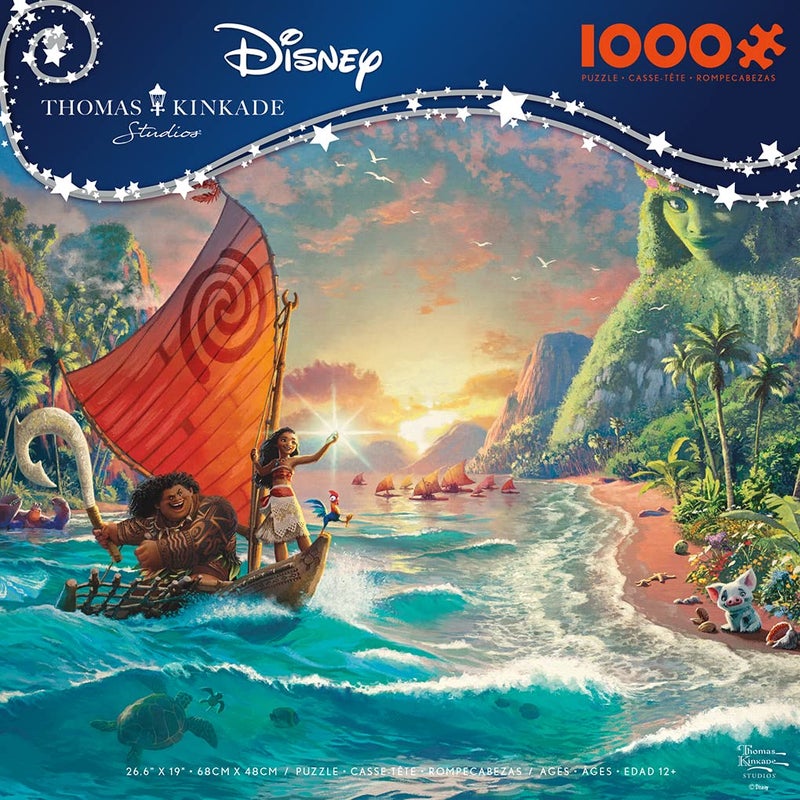 Ceaco - Thomas Kinkade Disney Dreams - Moana - 1000 Piece Jigsaw Puzzle - Image 2