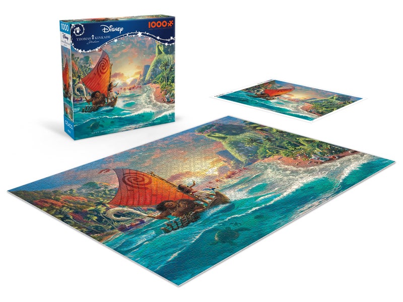 Ceaco - Thomas Kinkade Disney Dreams - Moana - 1000 Piece Jigsaw Puzzle - Image 4