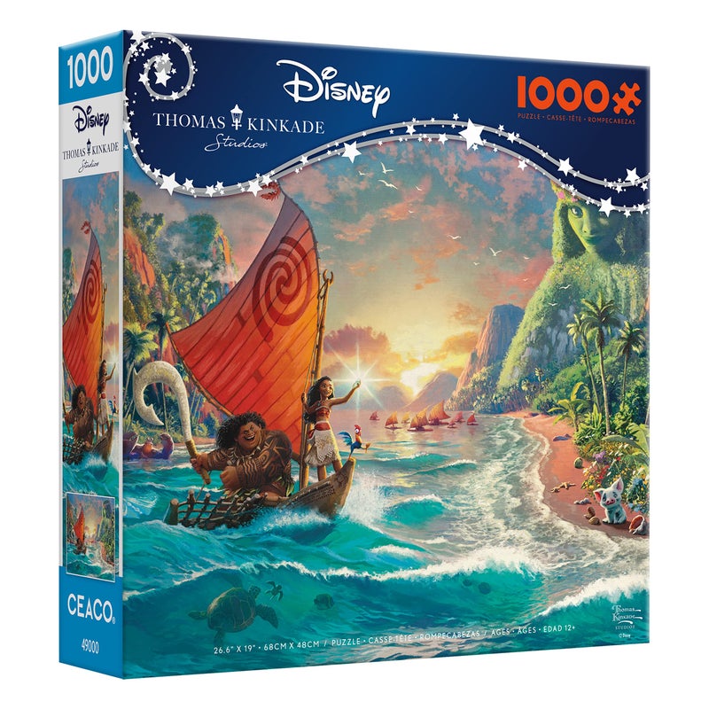 Ceaco - Thomas Kinkade Disney Dreams - Moana - 1000 Piece Jigsaw Puzzle - Image 3