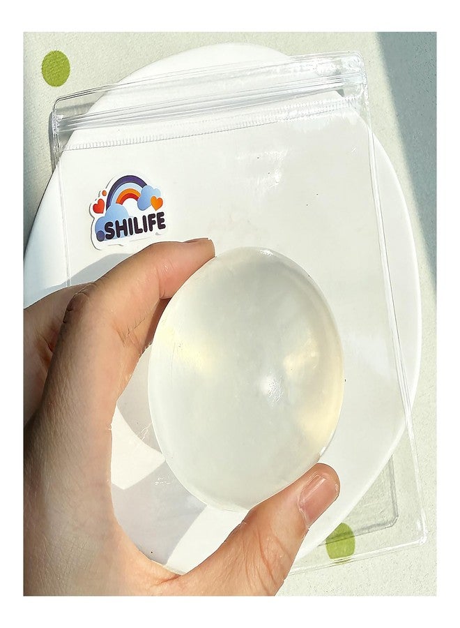 SHILIFE Taba Squishy fufu squishise,Kawaii Squishies PVC Toys,Stress Relieving Fur Ball OPP Packaging Gifts|Squishy Fidget Toys for Anxiety&Relaxation|Perfect Desk Accessory for Adults (Transparent) - Image 5