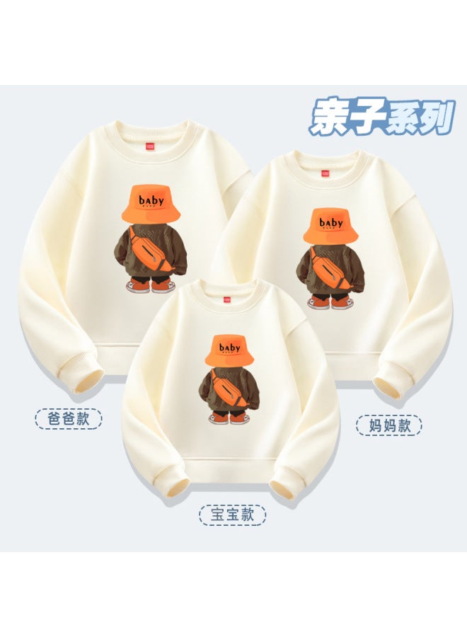 High-end Family Fashion Brand Sweater Casual Comfortable Family Of Three Four Loose over Backpack Bear