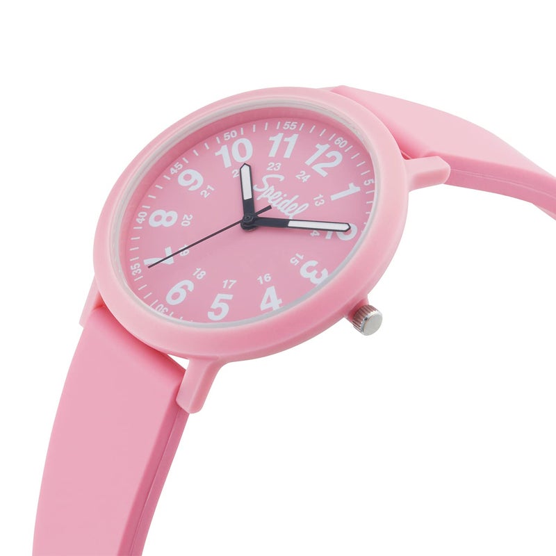 Speidel Eco Color Pop Recyclable Plastic Watch with 18mm Recyclable Silicone Strap - Pink - Image 2