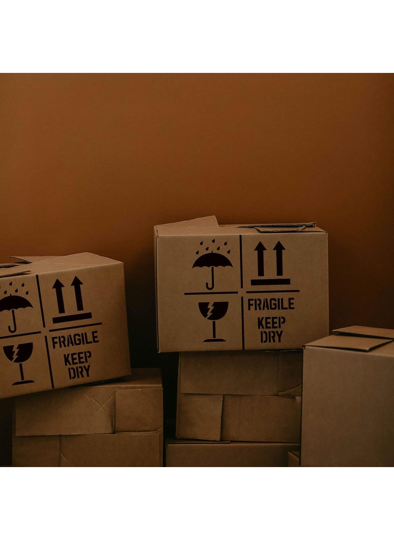 FINGERINSPIRE FINGERINSPIRE Keep Dry Fragile Up Text Stencil 11.8x11.8inch Reusable Keep Dry Sign Drawing Stencil DIY Craft Fragile Up Sign Painting Template for Box Packing Plastic Stencil for Wood Paper  - Image 5