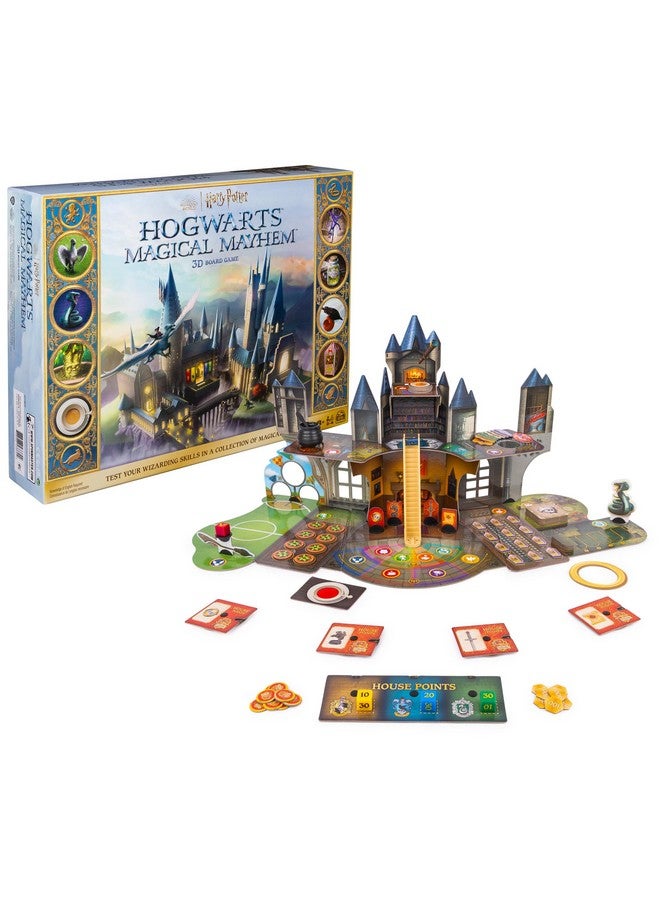 Spin Master Games Wizarding World Hogwarts Magical Mayhem 3D Board Game | Harry Potter Game for Families, Adults, & Kids Ages 8 and up - Image 1