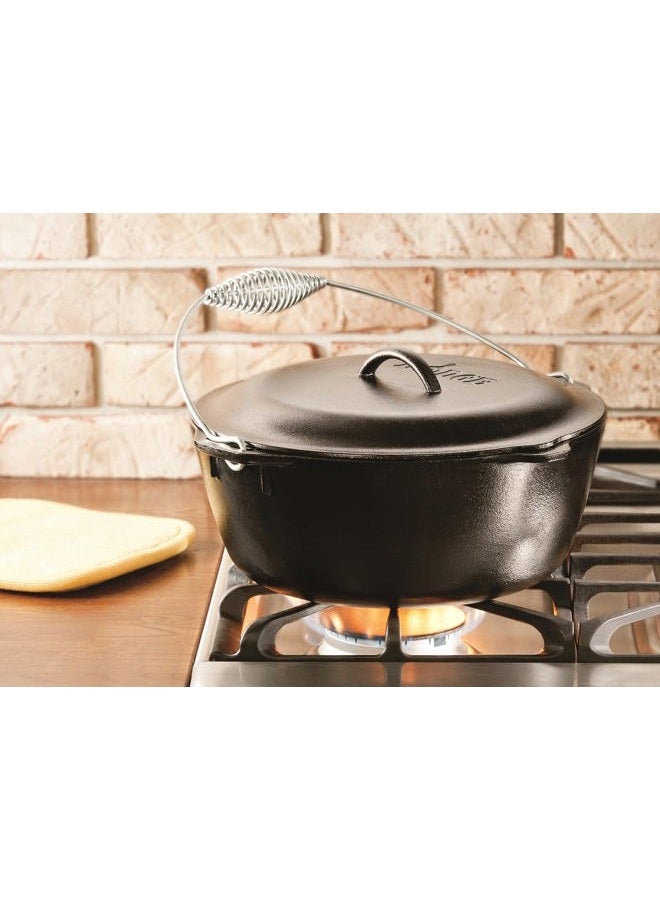 Lodge Cast Iron Dutch Oven With Iron Cover, Pre-Seasoned, 7-Quart - Image 2