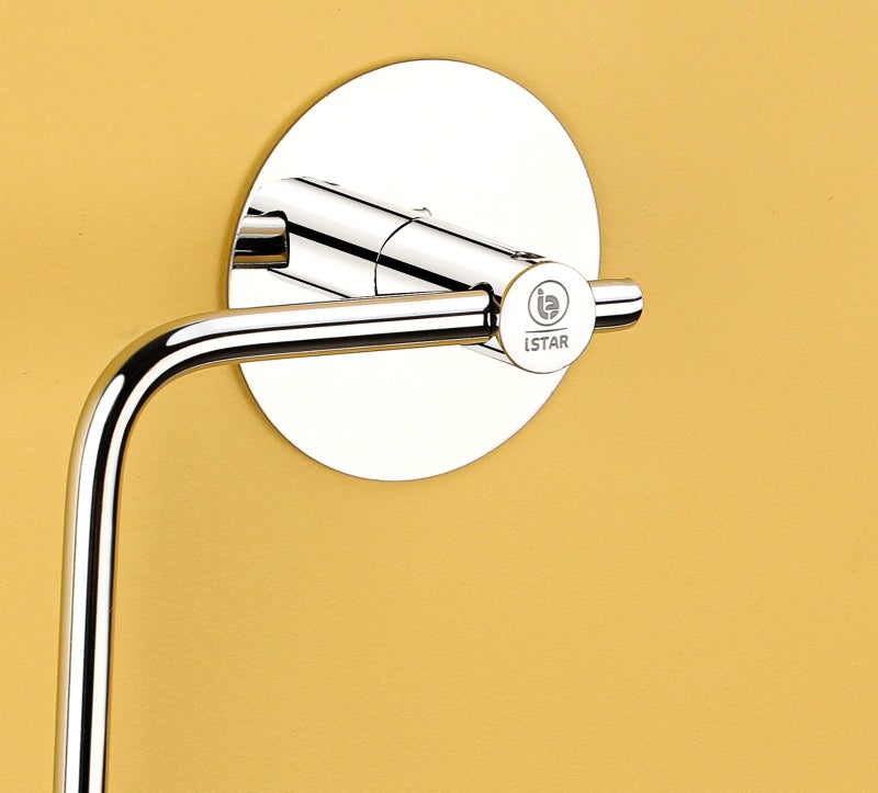 iSTAR Stainless Steel Self Adhesive Napkin Ring/Towel Ring/Napkin Holder/Towel Hanger for Bathroom Accessories, Pack of 1, Silver - Image 5