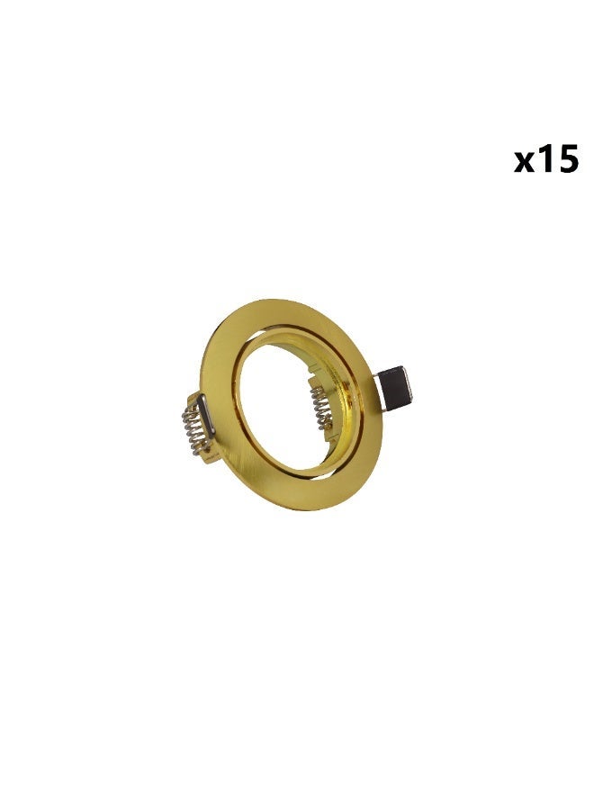 Jana Light Rotatable Matte Gold 7.5 cm SpotLight Frame quantity 15 - Image 1