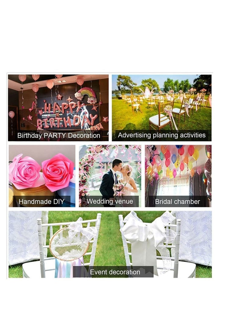 MARKQ شريط ساتان بني موكا، 38 مم × 25 ياردة من القماش، شريط بوليستر لتغليف الهدايا، هدايا الحفلات، ديكورات الزفاف، صنع الأقواس، باقات الزهور، مشاريع الخياطة ولوازم الحرف اليدوية - Image 5