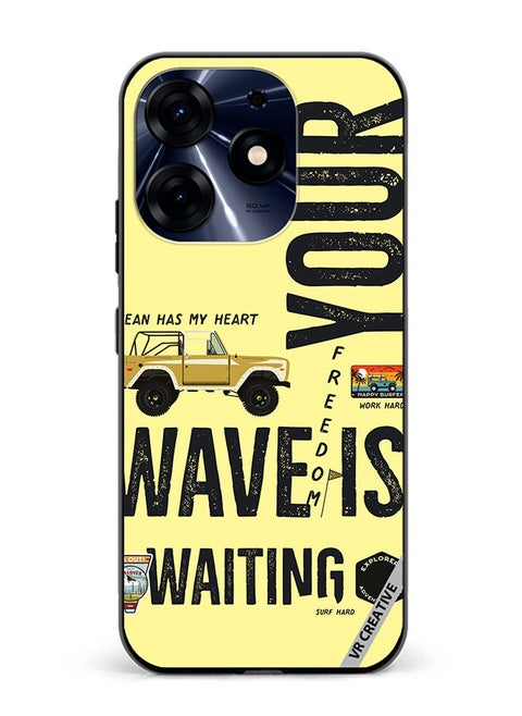 Protective Case Cover For Tecno Spark 10 Pro Your Wave Is Waiting Design Multicolour