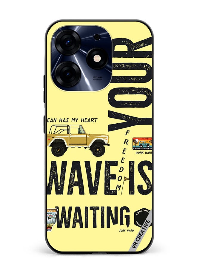 Protective Case Cover For Tecno Spark 10 Pro Your Wave Is Waiting Design Multicolour